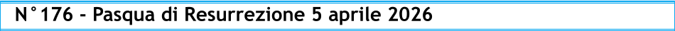 N°176 - Pasqua di Resurrezione 5 aprile 2026