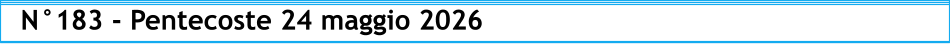 N°183 - Pentecoste 24 maggio 2026