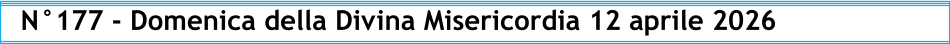 N°177 - Domenica della Divina Misericordia 12 aprile 2026