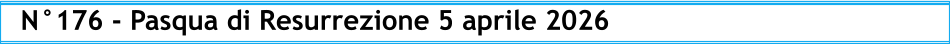 N°176 - Pasqua di Resurrezione 5 aprile 2026